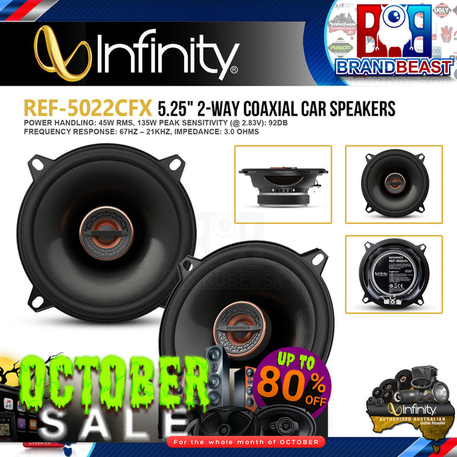 Infinity REF5022cfx 5-1/4" 135W Coaxial Car Speaker
