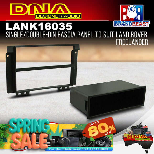 DNA LAN-K16035 Single/2-DIN Fascia Panel to Suit Land Rover Freelander
