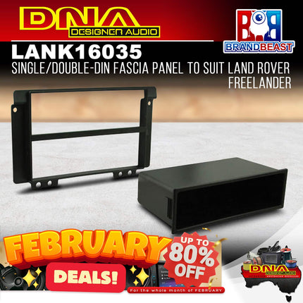 DNA LAN-K16035 Single/2-DIN Fascia Panel to Suit Land Rover Freelander