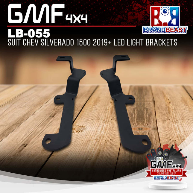 GMF4x4 LB-055 LED Light Brackets To Suit Chev Silverado 1500 2019+