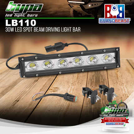 HYPA LB110 30W LED Spot Beam Driving Light Bar