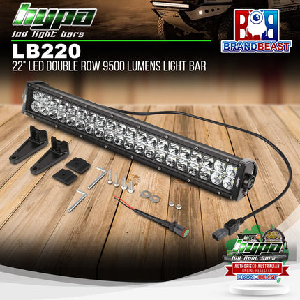 HYPA LB220 22" LED Double Row 9500 Lumens Light Bar