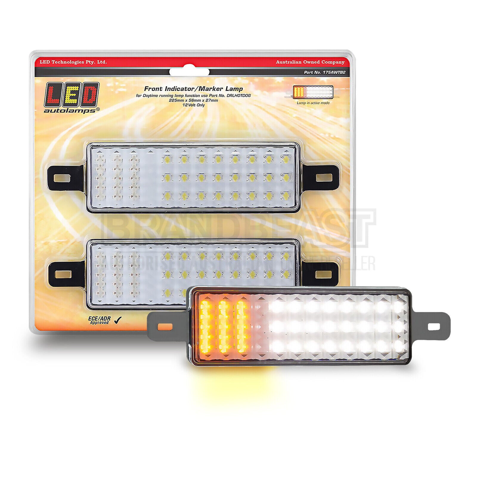 LED Autolamps 175AWTB2 12V Front Indicator/Marker Lamp Twin Blister Pa ...