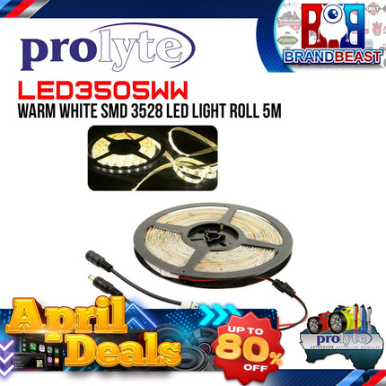 Prolyte LED3505WW Warm White SMD 3528 LED Light Roll 5M