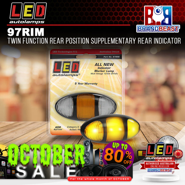 LED Autolamps 97RIM Twin Function Rear Position Supplementary Rear Indicator