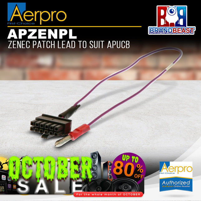 Aerpro APZENPL Zenec Patch Lead to Suit APUCB