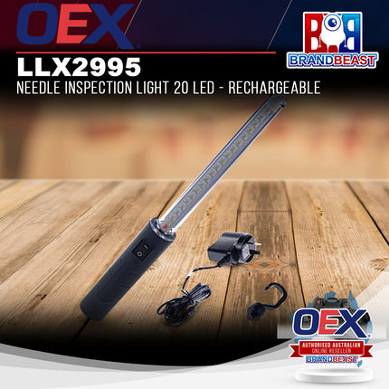 OEX LLX2995 LED Needle Inspection Light 20 LED Rechargeable