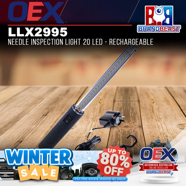 OEX LLX2995 LED Needle Inspection Light 20 LED Rechargeable