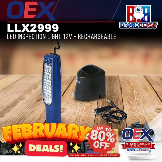 OEX LLX2999 LED Inspection Light 12V Rechargeable