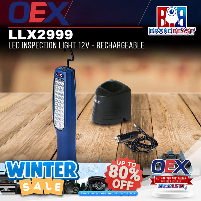 OEX LLX2999 LED Inspection Light 12V Rechargeable