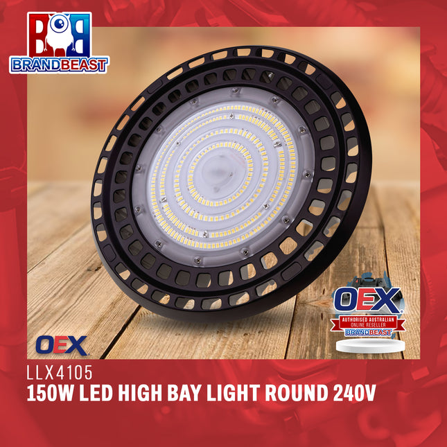 OEX LLX4105 150W Led High Bay Light Round 240V