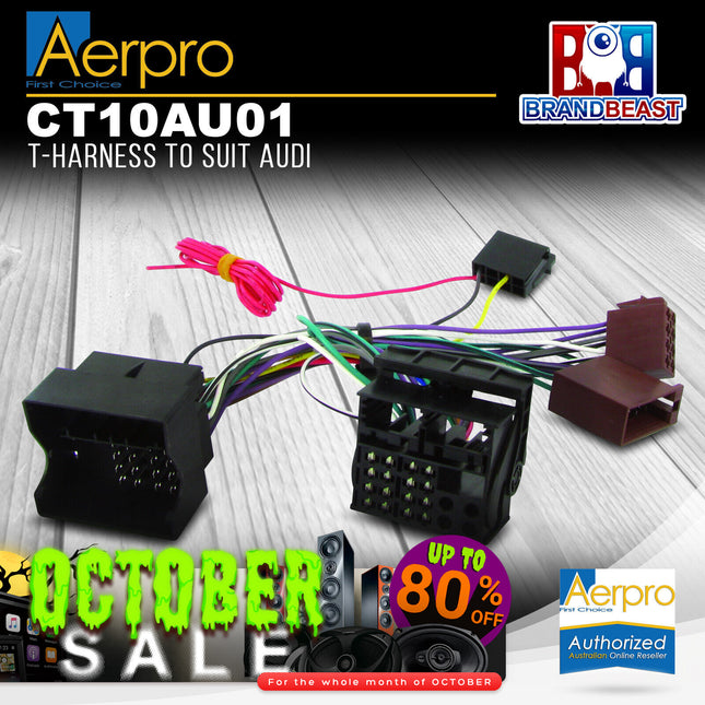 Aerpro CT10AU01 T-Harness to Suit Audi