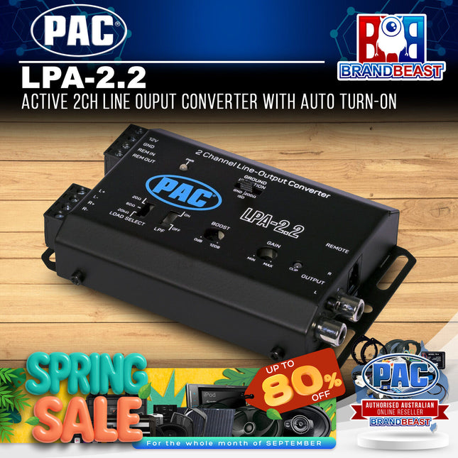 PAC LPA-2.2 Active 2CH Line Ouput Converter With Auto Turn-on