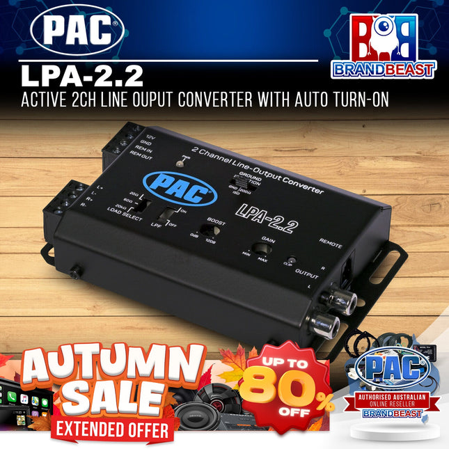 PAC LPA-2.2 Active 2CH Line Ouput Converter With Auto Turn-on