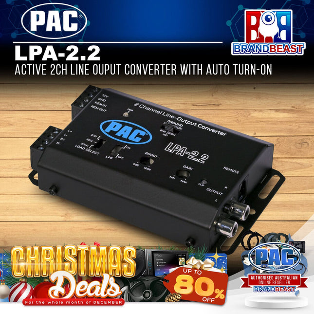 PAC LPA-2.2 Active 2CH Line Ouput Converter With Auto Turn-on