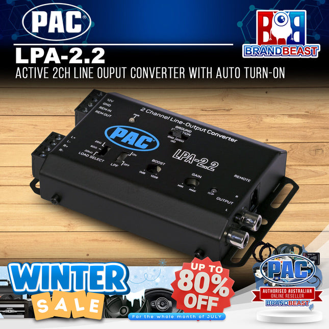 PAC LPA-2.2 Active 2CH Line Ouput Converter With Auto Turn-on