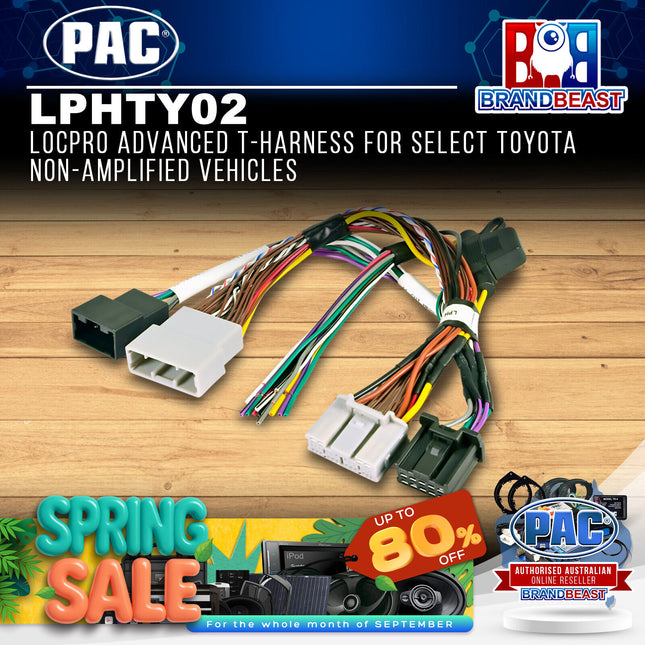 PAC LPHTY02 LocPRO Advanced T-Harness For Select Toyota Non-amplified Vehicles