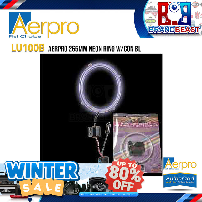 Aerpro LU100B 265mm LED Neon Ring with Con Blue