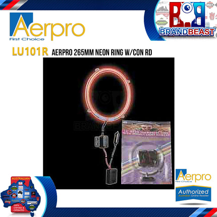 Aerpro LU101R 265mm LED Neon Ring with Con Red