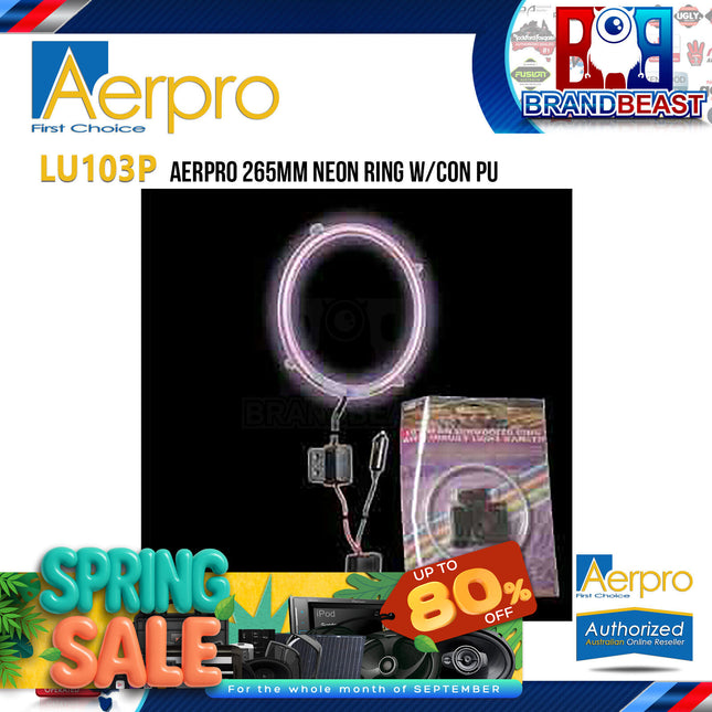 Aerpro LU103P 265mm LED Neon Ring with Con Pink