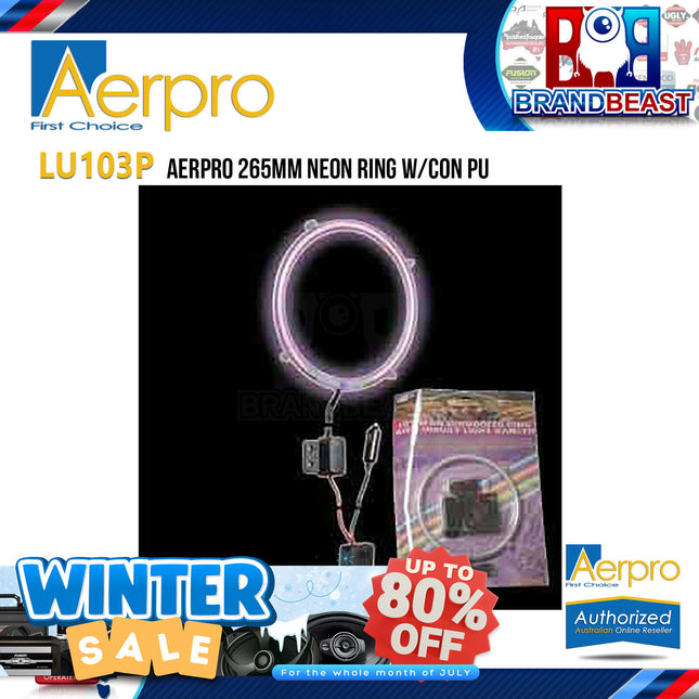 Aerpro LU103P 265mm LED Neon Ring with Con Pink