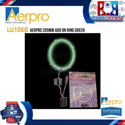 Aerpro LU106G 265Mm LED Add on Ring Green