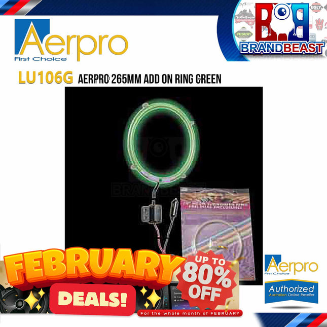 Aerpro LU106G 265Mm LED Add on Ring Green