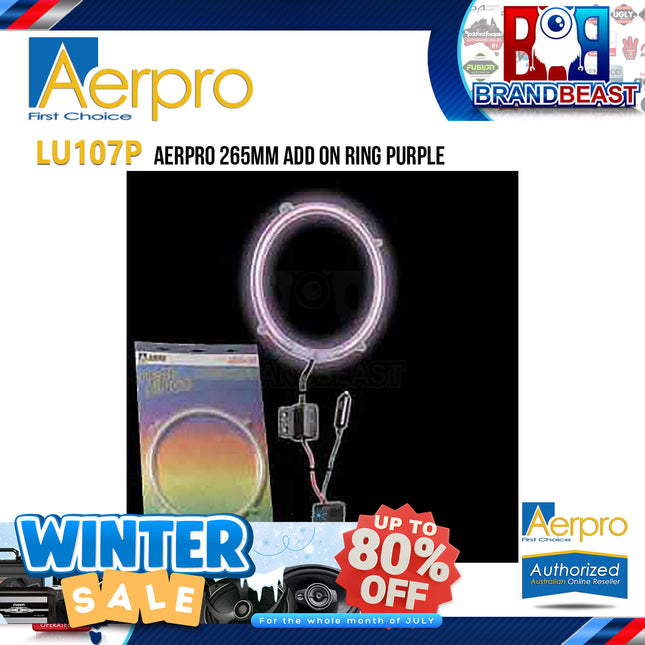Aerpro LU107P LED 265mm Add On Ring Purple