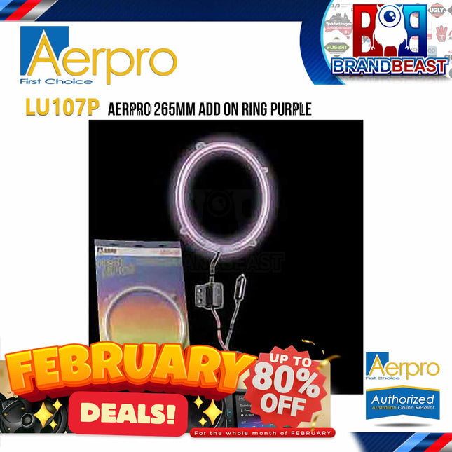 Aerpro LU107P LED 265mm Add On Ring Purple