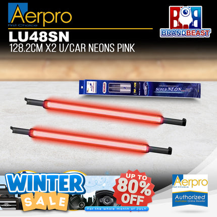 Aerpro LU48SN 128.2cm x2 U/Car LED Neon Pink