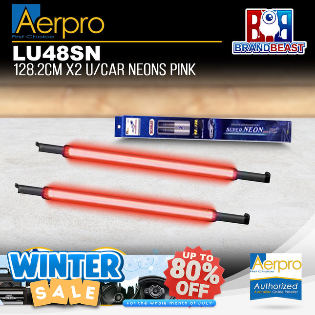 Aerpro LU48SN 128.2cm x2 U/Car LED Neon Pink