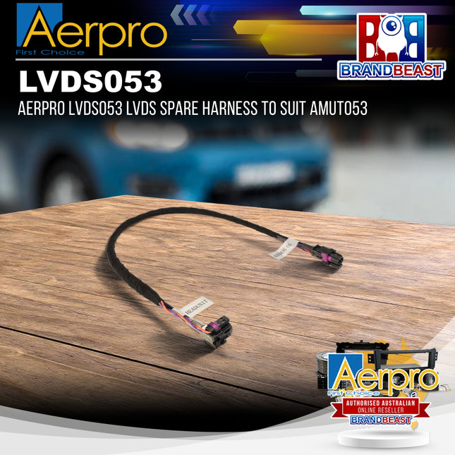 Aerpro LVDS053 LVDS Spare Harness to Suit AMUTO53