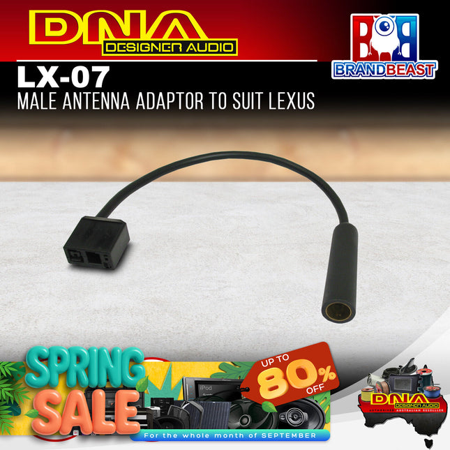 DNA LX-07 Male Antenna Adaptor To Suit Lexus