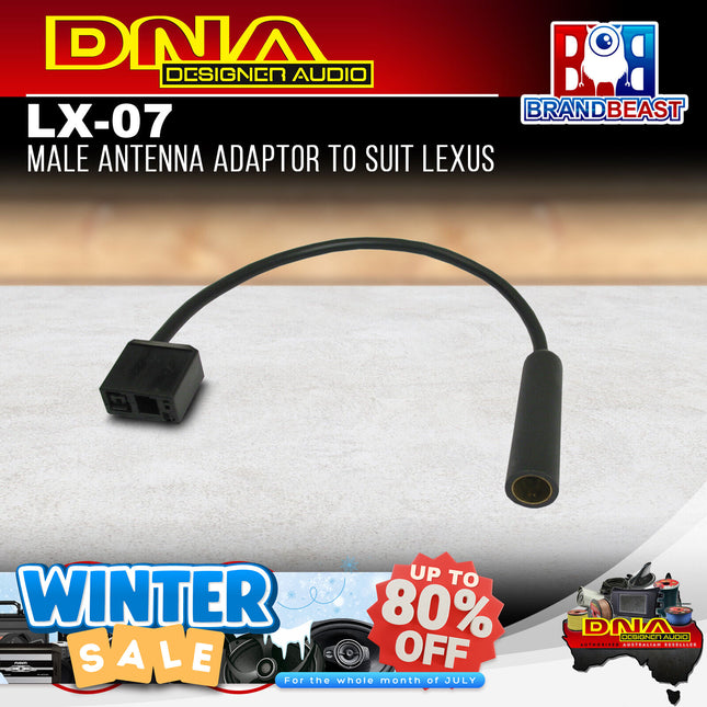 DNA LX-07 Male Antenna Adaptor To Suit Lexus