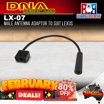 DNA LX-07 Male Antenna Adaptor To Suit Lexus