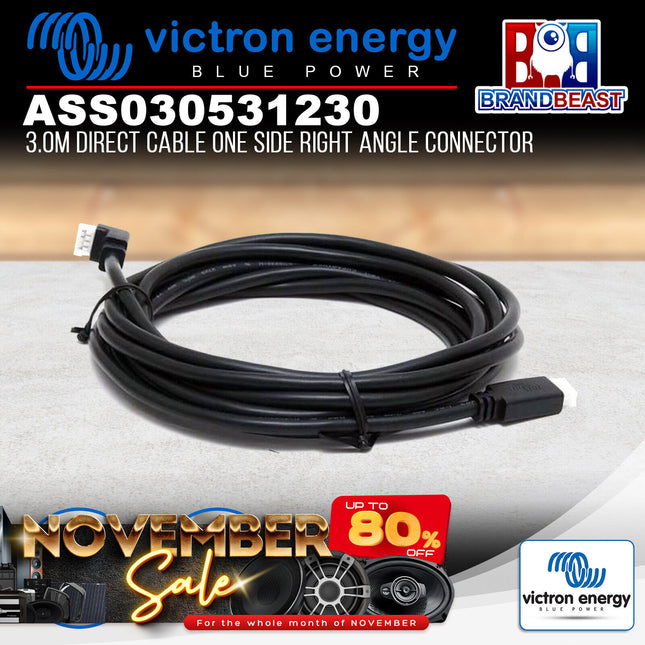 Victron Energy ASS030531230 3m Direct Cable One Side Right Angle Connector