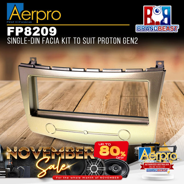Aerpro FP8209 Single-DIN Facia Kit to Suit Proton GEN2