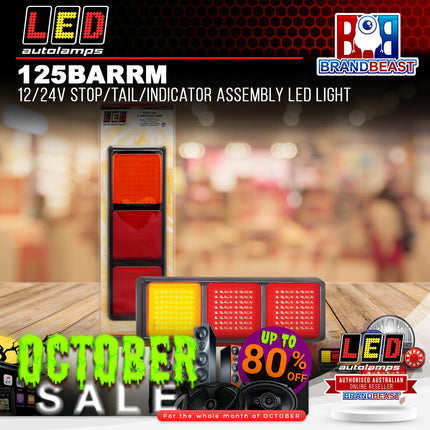 LED Autolamps 125BARRM 12/24V Stop/Tail/Indicator Assembly LED Light