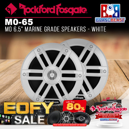 Rockford Fosgate M0-65 M0 6.5" Marine Grade Speakers - White