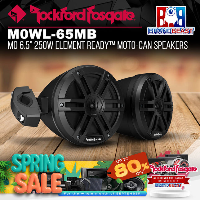 Rockford Fosgate M0WL-65MB M0 6.5" 250W Element Ready™ Moto-Can Speakers