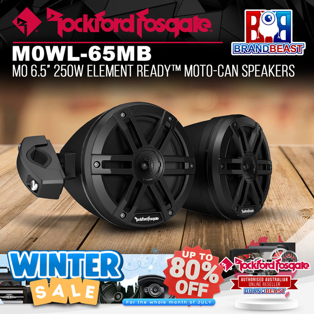 Rockford Fosgate M0WL-65MB M0 6.5" 250W Element Ready™ Moto-Can Speakers