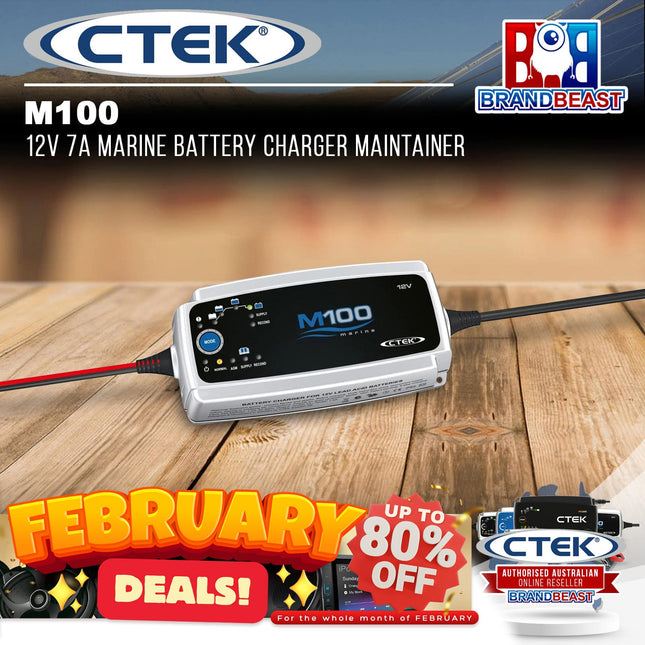 CTEK M100 12V 7A Marine Battery Charger and Maintainer