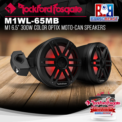 Rockford Fosgate M1WL-65MB M1 6.5" 300W Color Optix Moto-Can Speakers