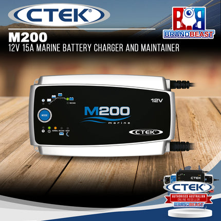 CTEK M200 12V 15A Marine Battery Charger and Maintainer