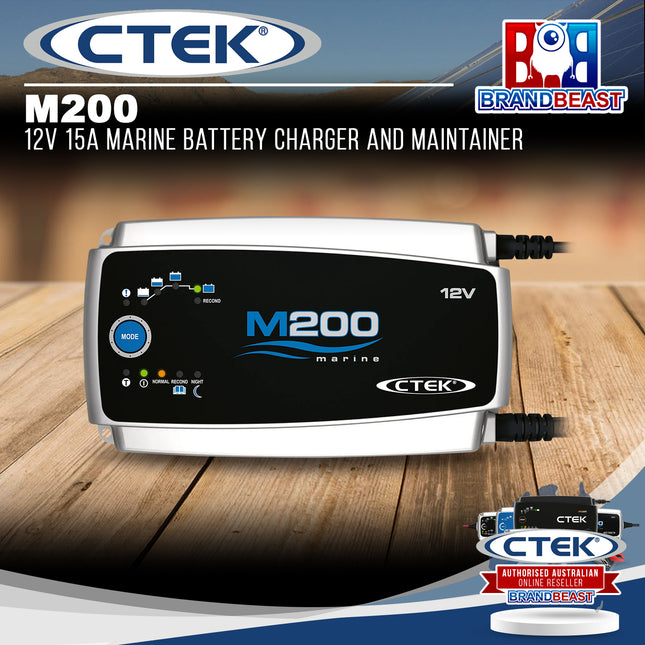 CTEK M200 12V 15A Marine Battery Charger and Maintainer