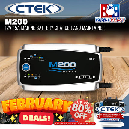 CTEK M200 12V 15A Marine Battery Charger and Maintainer