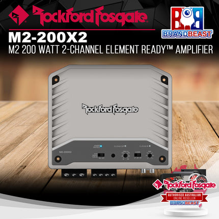 Rockford Fosgate M2-200X2 M2 200 Watt 2-Channel Element Ready™ Amplifier