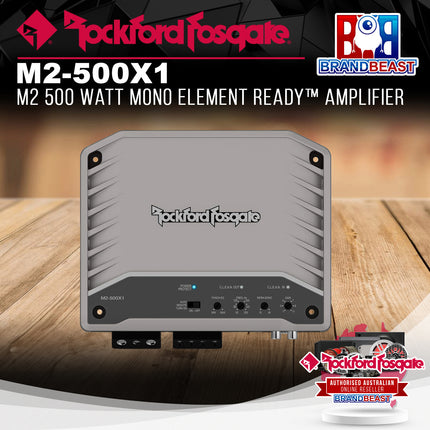 Rockford Fosgate M2-500X1 M2 500 Watt Mono Element Ready™ Amplifier
