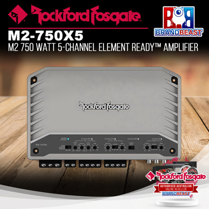 Rockford Fosgate M2-750X5 M2 750 Watt 5-Channel Element Ready™ Amplifier