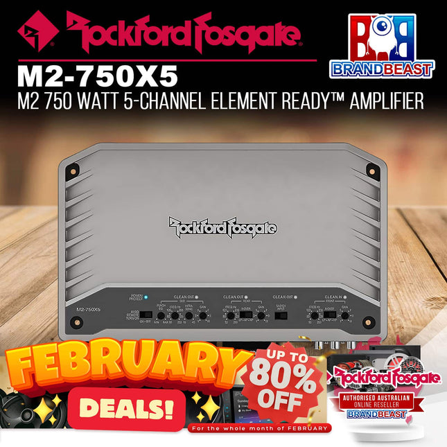 Rockford Fosgate M2-750X5 M2 750 Watt 5-Channel Element Ready‚Ñ¢ Amplifier